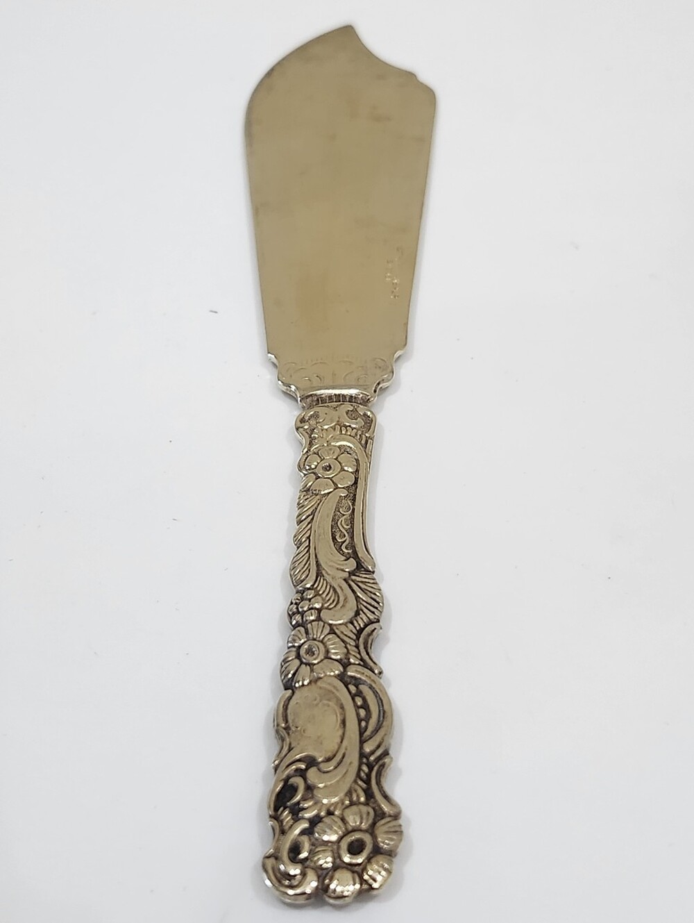 Nils Johan Silverplate Fish Knife/Butter Spreader Ornate With Solid Blade Sweden